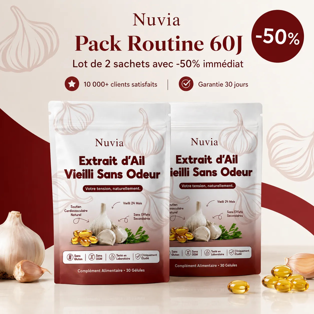 Pack Routine 60j. 2 sachets exclusifs à -50%