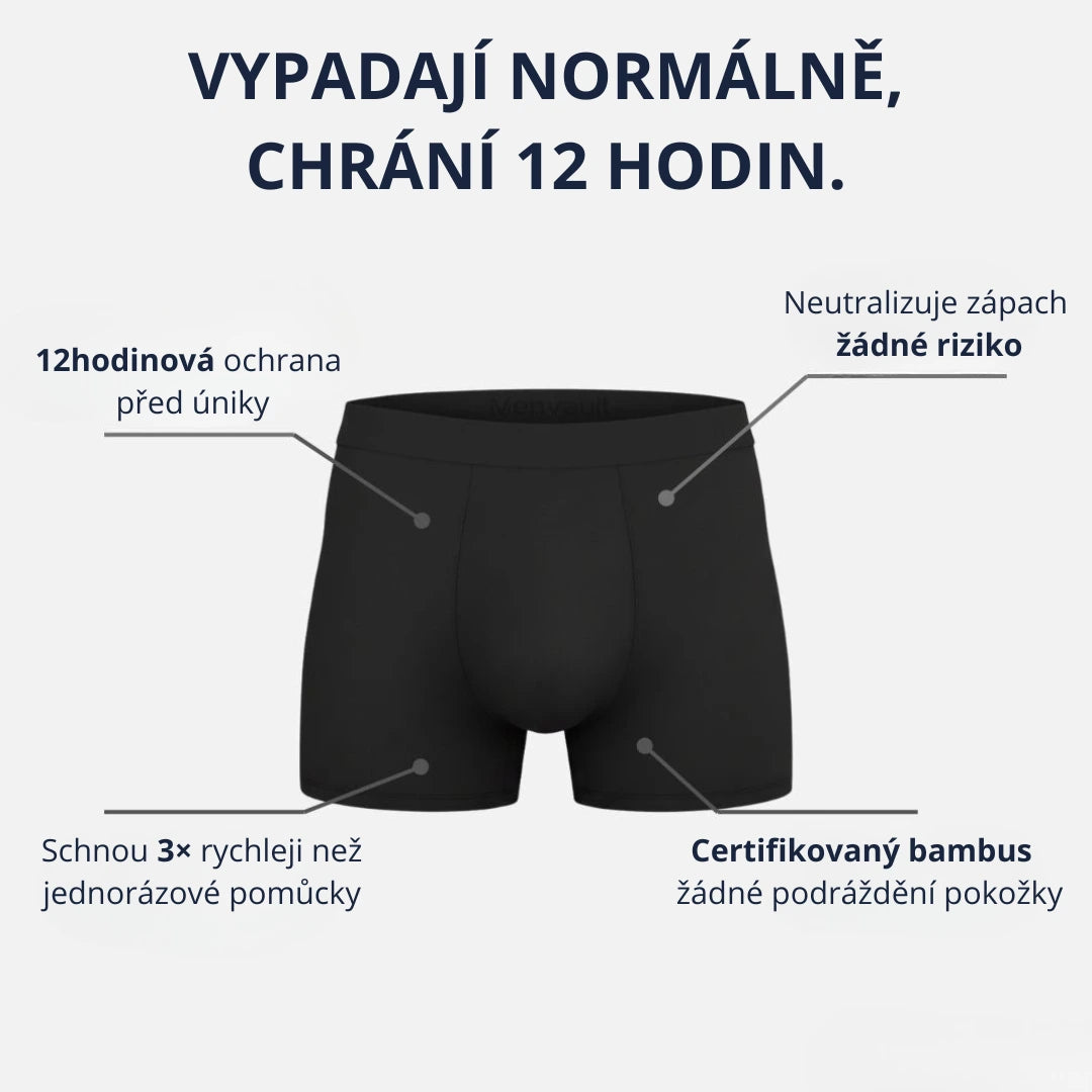 Boxerky Nuvia - Neviditelná ochrana