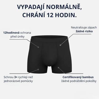 Boxerky Nuvia - Neviditelná ochrana